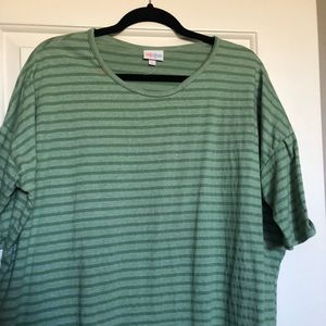 LuLaRoe moss green cotton feel Irma tunic